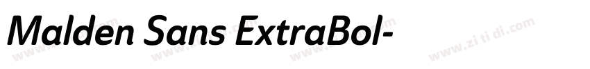 Malden Sans ExtraBol字体转换